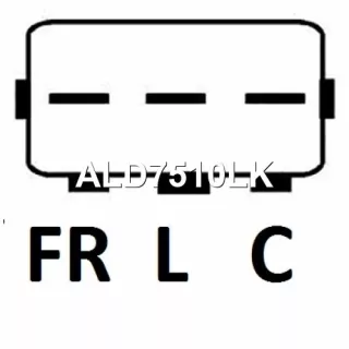 8400373,8400445,3730003815,3730003870,ALD7510DD,ALD7510KR,ALD7510LK,ALD7510RN,301N22328Z Генератор Hyundai Accent 5 Арт А2222855756-3, вид 4