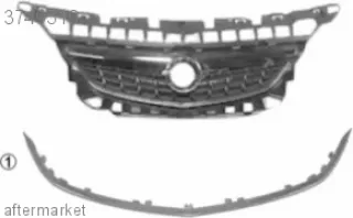 1320167 Решетка радиатора Opel Astra J Арт car02265801, вид 1