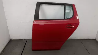 5J6833055 Дверь задняя левая красная Skoda Fabia 2 restailing Арт 20272924, вид 1