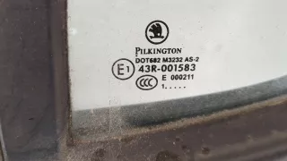 5J6833055 Дверь задняя левая красная Skoda Fabia 2 restailing Арт 20272924, вид 3