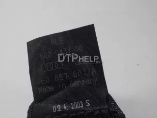 4E0857807AQAE Ремень безопасности с пиропатроном Audi A8 D3 (S8) Арт AM52471568, вид 10
