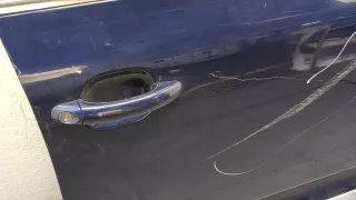 7L0831056L Дверь передняя правая синяя Volkswagen Touareg 1 Арт 20295386, вид 3