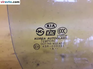  Стекло двери задней правой Kia Rio 2 Арт 147079, вид 2