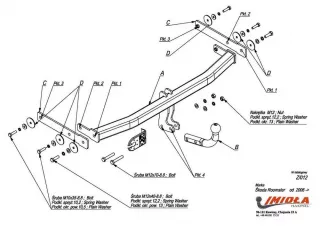  Прицепное устройство (фаркоп) Skoda Praktik Арт car0053921