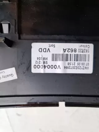 1K0920862A Щиток приборов (приборная панель) Volkswagen Golf 5 Арт AL14920330006, вид 4