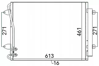 667108 Радиатор кондиционера  Renault Master 3 Арт AL15057390814, вид 2
