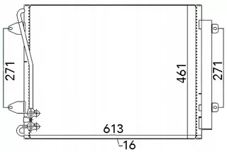 667108 Радиатор кондиционера  Renault Master 3 Арт AL15057390814, вид 3