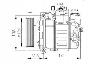 32777 Компрессор кондиционера Audi A8 D3 (S8) Арт AL15084078142, вид 2