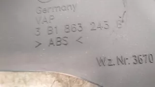 3B1863243B Пластик Volkswagen Passat B5 Арт 20375316, вид 3