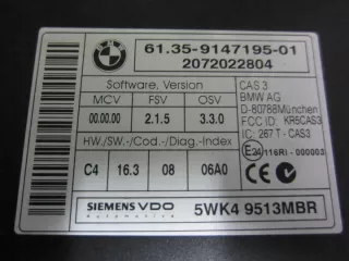 7809000 Блок управления двигателем BMW 3 E90/E91/E92/E93 Арт e830253, вид 3