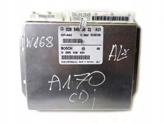 0265453632 Блок управления двигателем Mercedes A W168 Арт e849758, вид 1