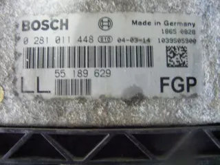 0281011448 Блок управления двигателем Opel Vectra C  Арт e863832, вид 2
