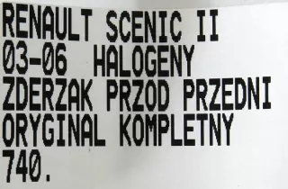  Бампер передний Renault Scenic 2 Арт e1153940, вид 15