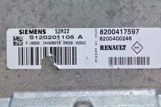 S120201105A 8200417597 Блок управления двигателем Renault Clio 2 Арт e2209833, вид 3
