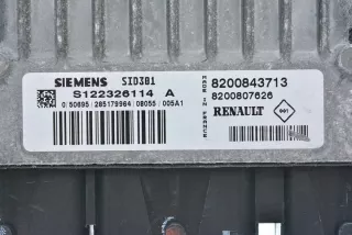 S122326114A 8200843713 Блок управления двигателем Renault Megane 2 Арт e2924170, вид 3
