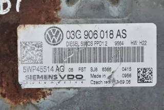 03G906018AS 5WP45514AG Блок управления двигателем Volkswagen Passat B6 Арт e3443917, вид 2