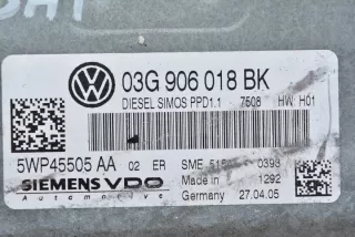 03G906018BK 5WP45505AA Блок управления двигателем Volkswagen Passat B6 Арт e3443918, вид 3