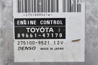 89661-47170 275100-9521 Блок управления двигателем Toyota Prius 2 Арт e3564283, вид 2