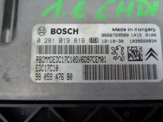 9805947680 9665547480 0281019819 Блок управления двигателем Citroen C4 2 Арт e3660962, вид 3