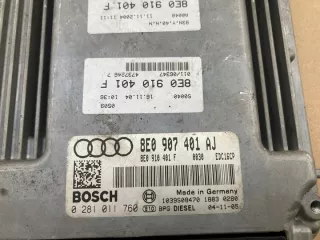 8E0907401AJ 8E0910401F 0281011760 Блок управления двигателем Audi A4 B7 Арт e4041716, вид 2
