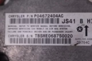 P04672404AC Блок AirBag Chrysler Sebring 2 Арт e4225576, вид 2