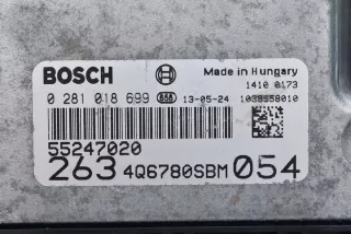 0281018699 55247020 Блок управления двигателем Fiat Doblo 2 Арт e4468520, вид 2