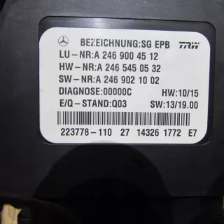 A2469004512 Блок управления (другие) Mercedes A W176 Арт e4737092, вид 2