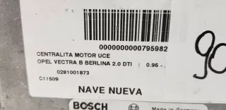 0281001873 09136118 28SA3872 Блок управления двигателем Opel Vectra B Арт e4817520, вид 3