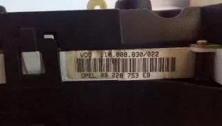 09228753EB Щиток приборов (приборная панель) Opel Astra G Арт e5069701, вид 4