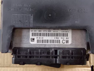 0281001873 E2T36583 Блок управления двигателем Opel Vectra B Арт e5337047, вид 3