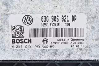 03G906021DP 0281012742 Блок управления двигателем Volkswagen Passat B6 Арт e5357071, вид 3