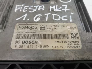0281019349 CV21-12A650-AE Блок управления двигателем Ford Fiesta 6 Арт e5393993, вид 2