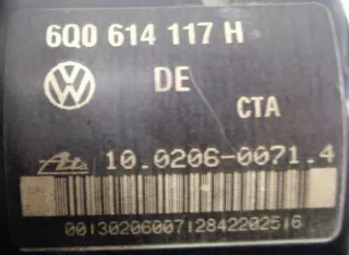 6Q0614117H 6Q0907379L Блок ABS Volkswagen Polo 4 Арт e5485402, вид 2