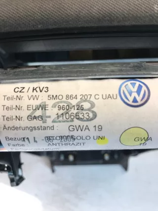5M0864207C Подлокотник Volkswagen Golf 5 Арт e5670794, вид 6