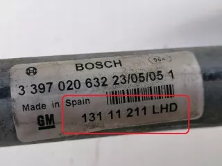 13111211 Механизм стеклоочистителя (трапеция дворников) Opel Astra H Арт e6032147, вид 4