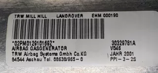 EHM000190 Подушка безопасности Land Rover Range Rover 3 Арт e6493096, вид 8