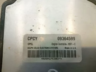 09364599 Блок управления двигателем Opel Vectra B Арт e6563425, вид 2