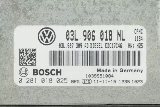 03L906018NL 0281018025 Блок управления двигателем Volkswagen Caddy 3 Арт e6564492, вид 2