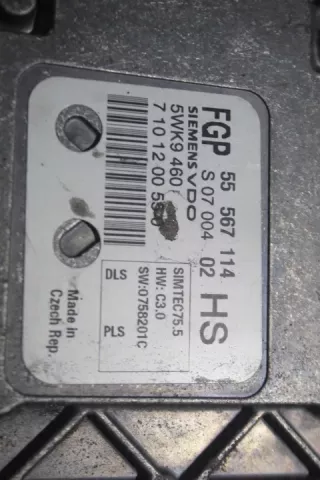 5WK9460 Блок управления двигателем Opel Astra H Арт e7210101, вид 4