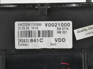 2K0920841C Щиток приборов (приборная панель) Volkswagen Caddy 3 Арт e7323181, вид 7
