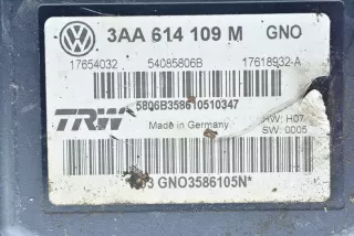 3AA614109M 17654032 54085806B 17618932-A Блок ABS Volkswagen Passat B7 Арт e7376255, вид 2