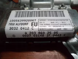 A2038602505 Подушка безопасности Mercedes C W203 Арт e7430875, вид 4