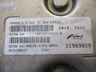 51969929 Блок управления двигателем Fiat Panda 3 Арт e7861444, вид 3