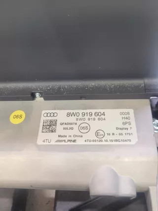 8W0919604 Блок навигации Audi A4 B9 Арт e7889256, вид 8
