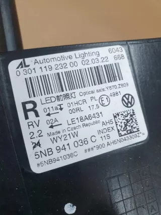 5NB941036C Фара правая Volkswagen Tiguan 2 Арт e8028901, вид 9