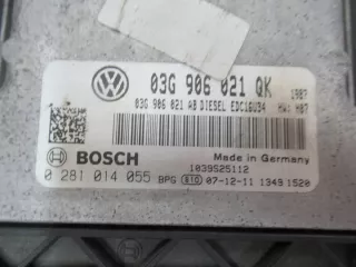 03G906021QK 0281014055 03G906021AB Блок управления двигателем Volkswagen Golf 5 Арт e8283195, вид 3