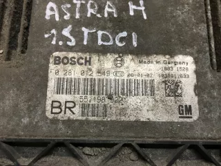 0281012549 Блок управления двигателем Opel Astra H Арт e8474201, вид 2