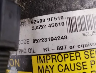 926009F510 Компрессор кондиционера Nissan Almera N16 Арт e8516638, вид 6