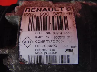 8200890987 Компрессор кондиционера Renault Laguna 3 Арт e8543698, вид 3