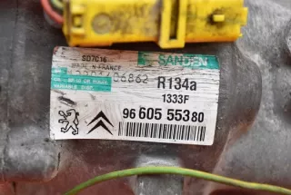 9660555380 Компрессор кондиционера Citroen C5 2 Арт e8710214, вид 6